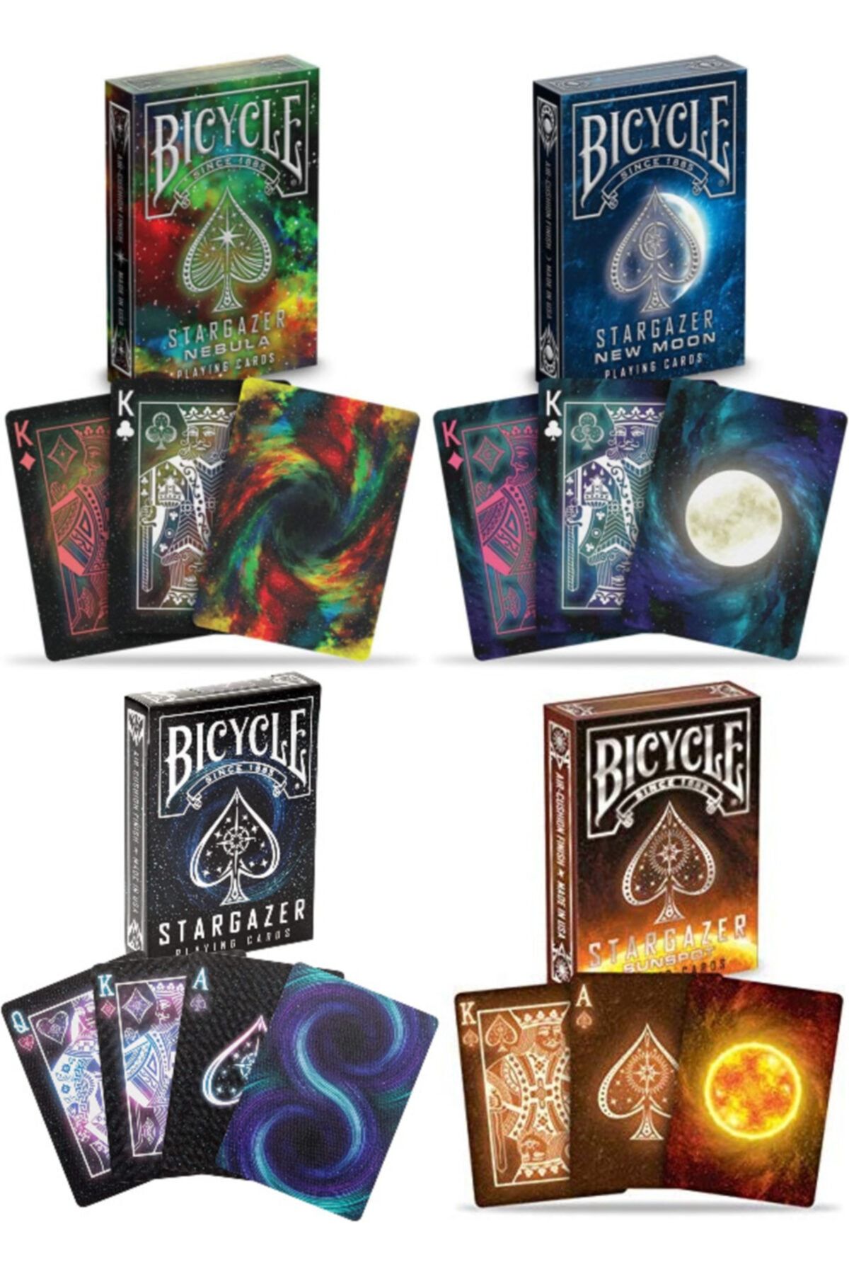 Bicycle Stargazer Collectible Game Cards Set 4 Decks Trendyol