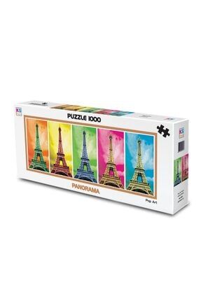 11223 Ks, Pop Art Paris, 1000 Parça Panorama Puzzle