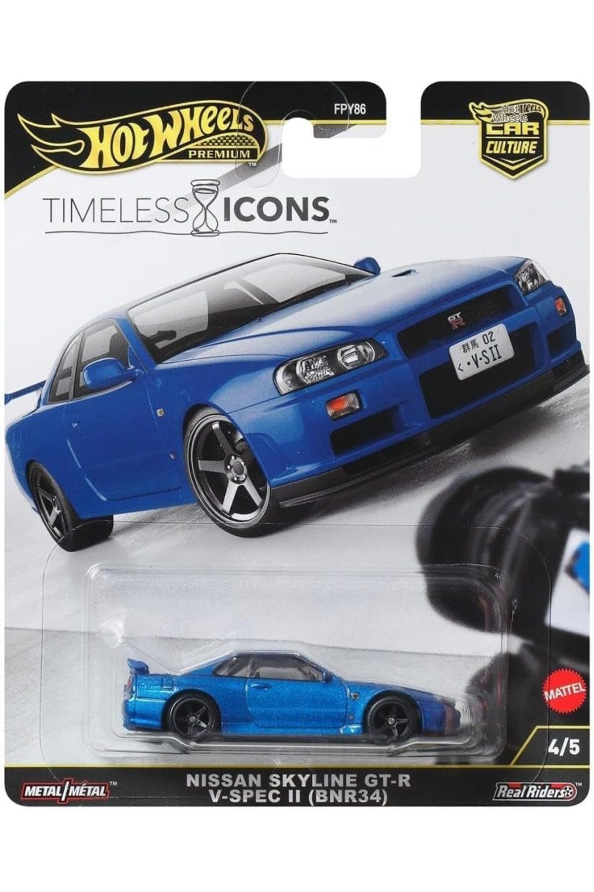HOT WHEELS Premium - Nissan Skyline Gt-R V·Spec Ii (Bnr34) (1/64) Timeless Icons 4/5