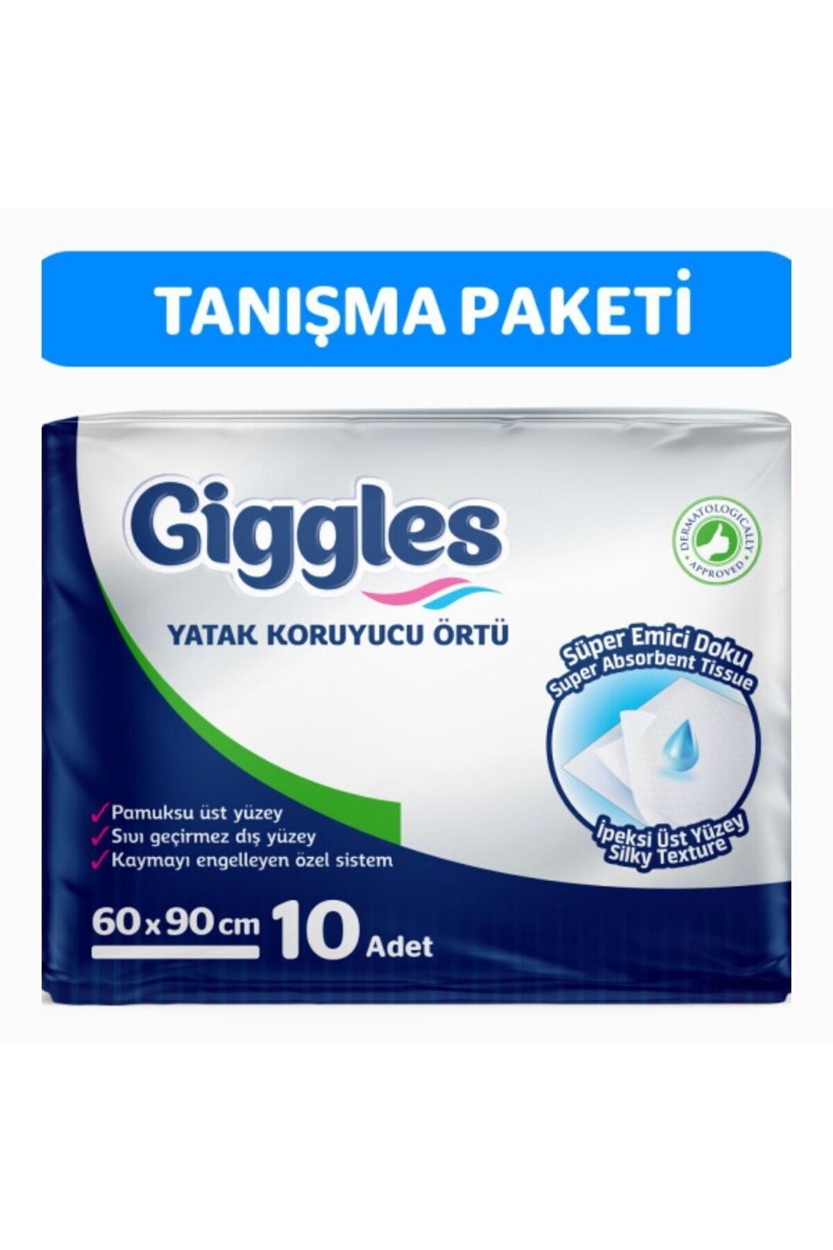 giggles 60x90 Yatak Koruyucu Örtü 10'lu 1 Paket 10 Adet - Fiyatı