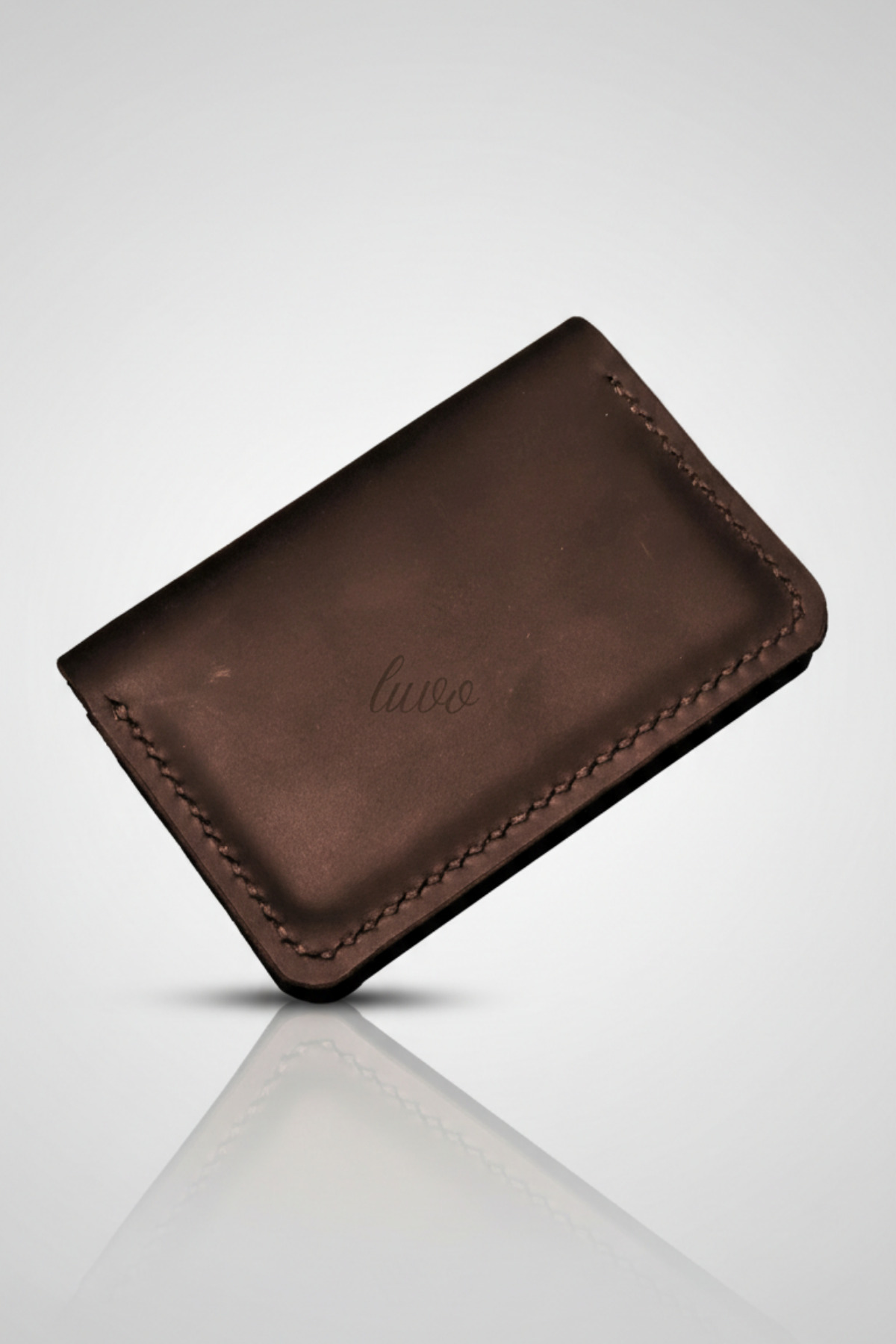 luvo  El Yapımı Hakiki Deri Kartlık Italyan Dikiş Premium Hakiki Deri Çift Renk - Görsel 4