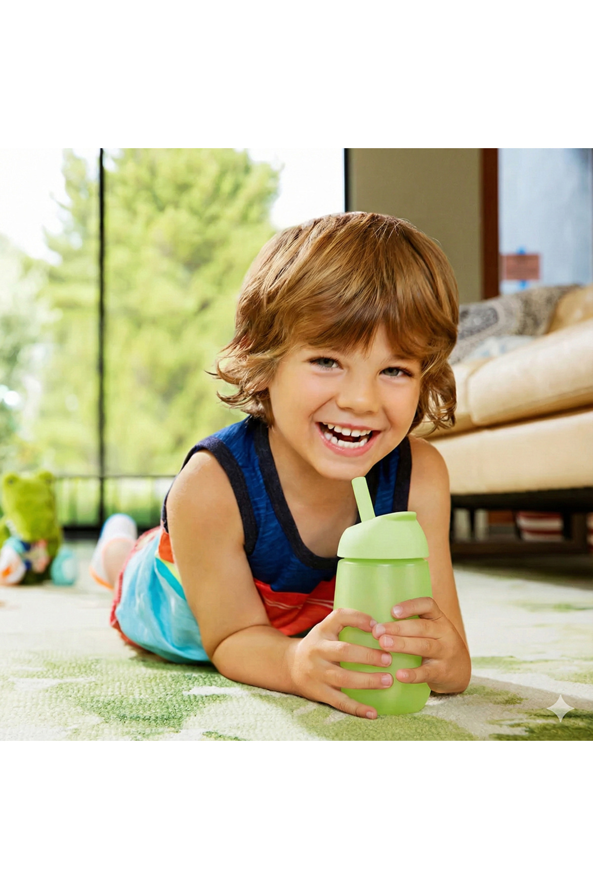 Munchkin Simple Clean Yıkanabilir Pipetli Alıştırma Bardağı | 296 ml | 12 Ay+ | Yeşil | BPA İçermez fotoğrafı 5 (önizleme)