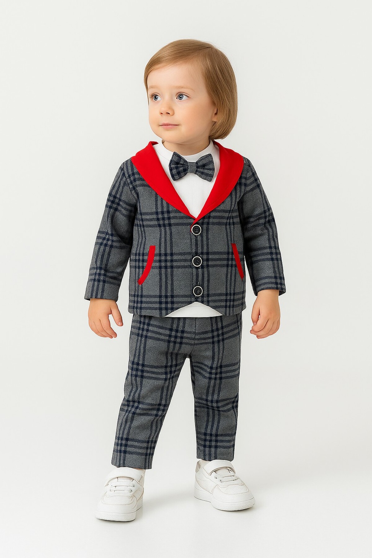 Kidex’s Baby Ekose Bebek 3’lü Takım Pamuklu fotoğrafı 2 (önizleme)