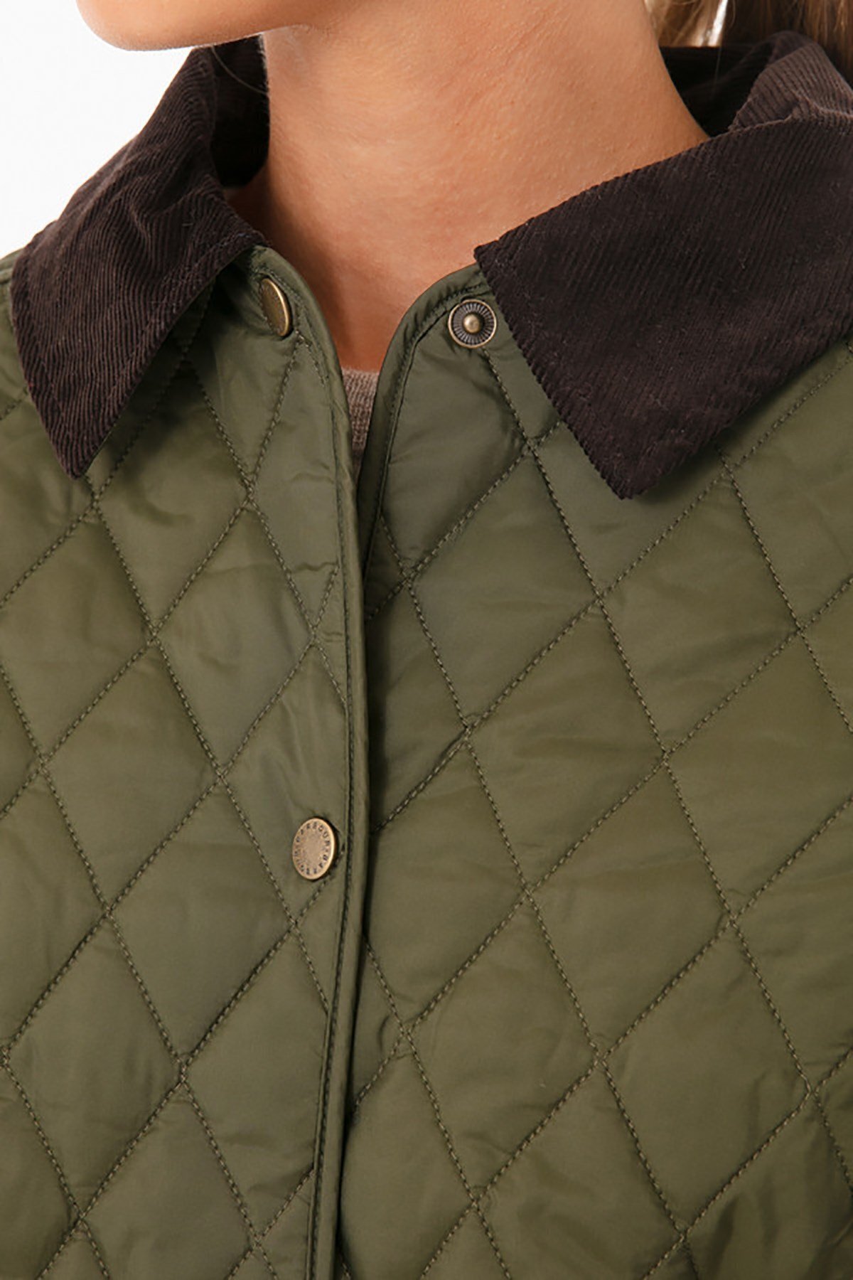 Barbour  Annandale Kapitone Ceket OL91 Olive - Görsel 7