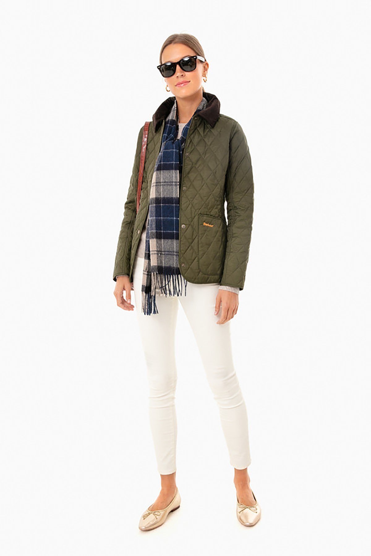 Barbour  Annandale Kapitone Ceket OL91 Olive - Görsel 4