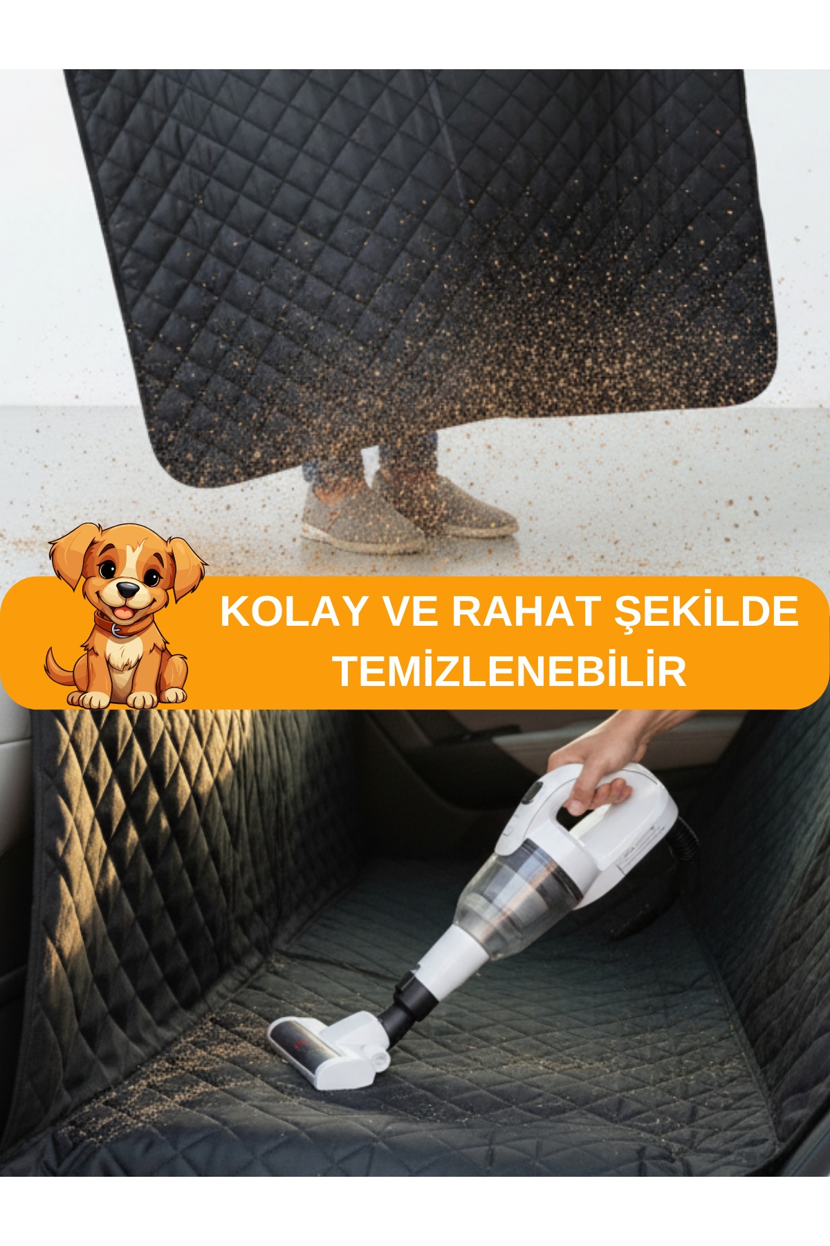 Genel Markalar Evcil Hayvan Araba Koltuk Örtüsü Su Geçirmez Dayanıklı Arka Koltuk Koruma Kılıfı Kaymaz 150X200 cm fotoğrafı 5 (önizleme)