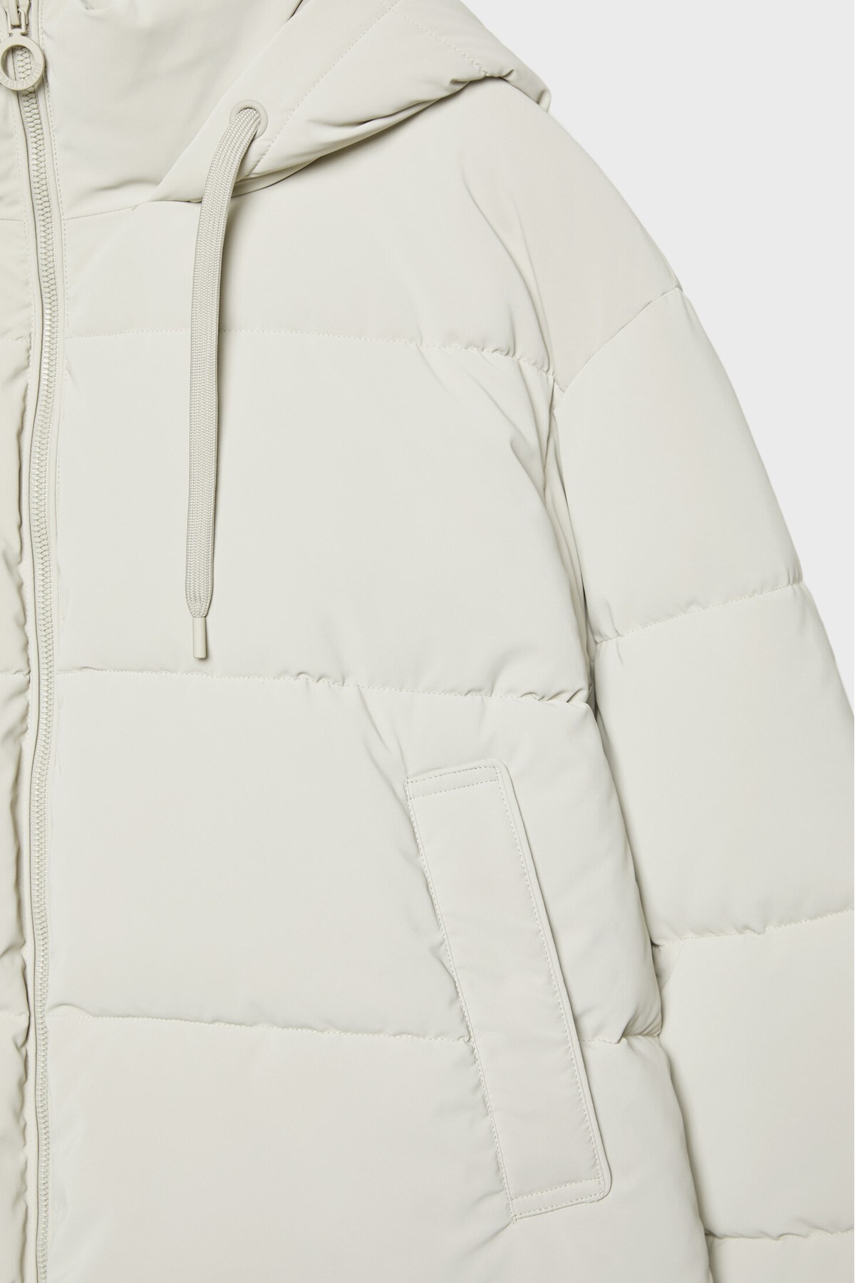 Stradivarius  Kapüşonlu şişme mont - Görsel 7