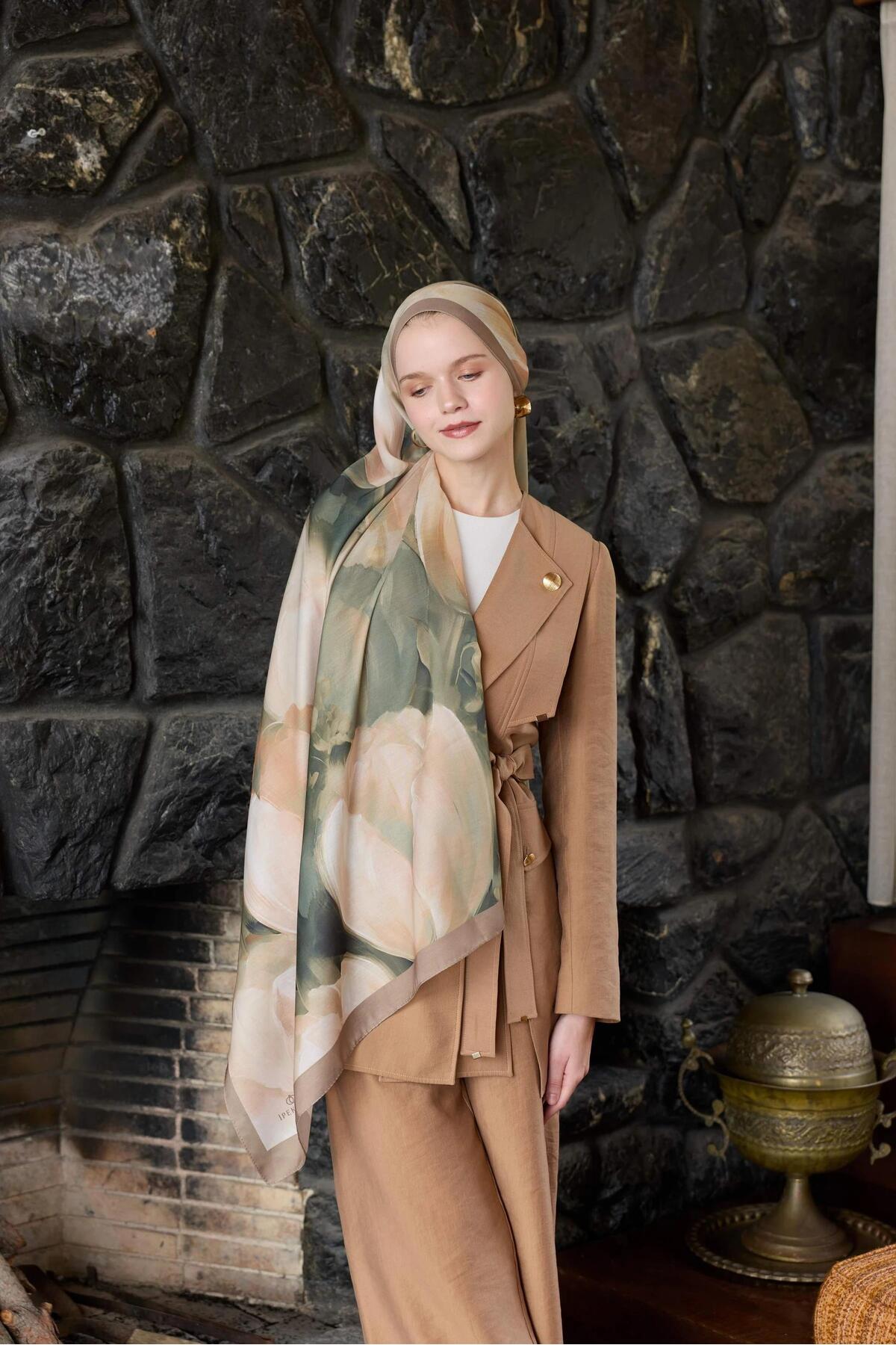 İpekhan  Winter Bloom Soft Şal 3067-10096 - Görsel 4