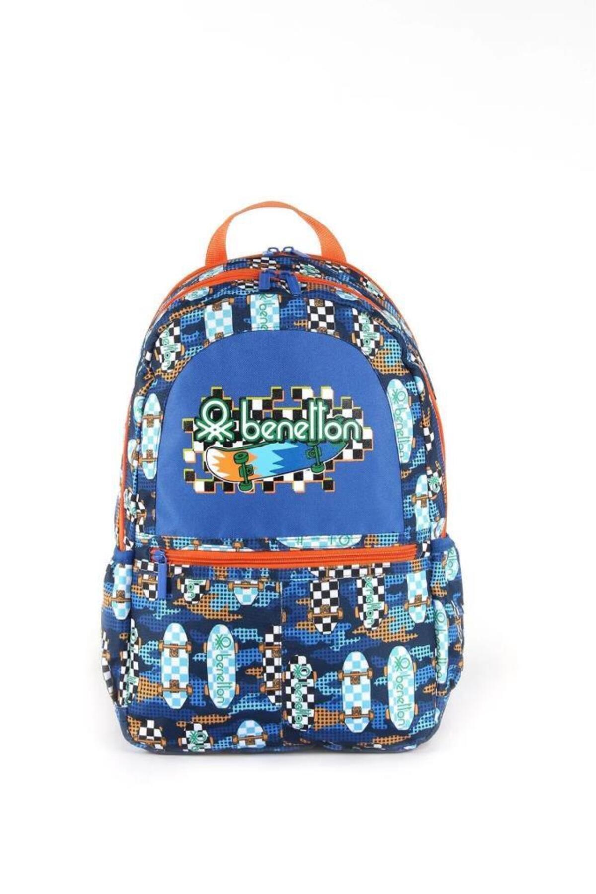 1_org_zoom کولهپشتی یونیسکس کودکان بنتون دو محفظه ابتدایی 03693 United Colors of Benetton اورجینال - تصویر 1