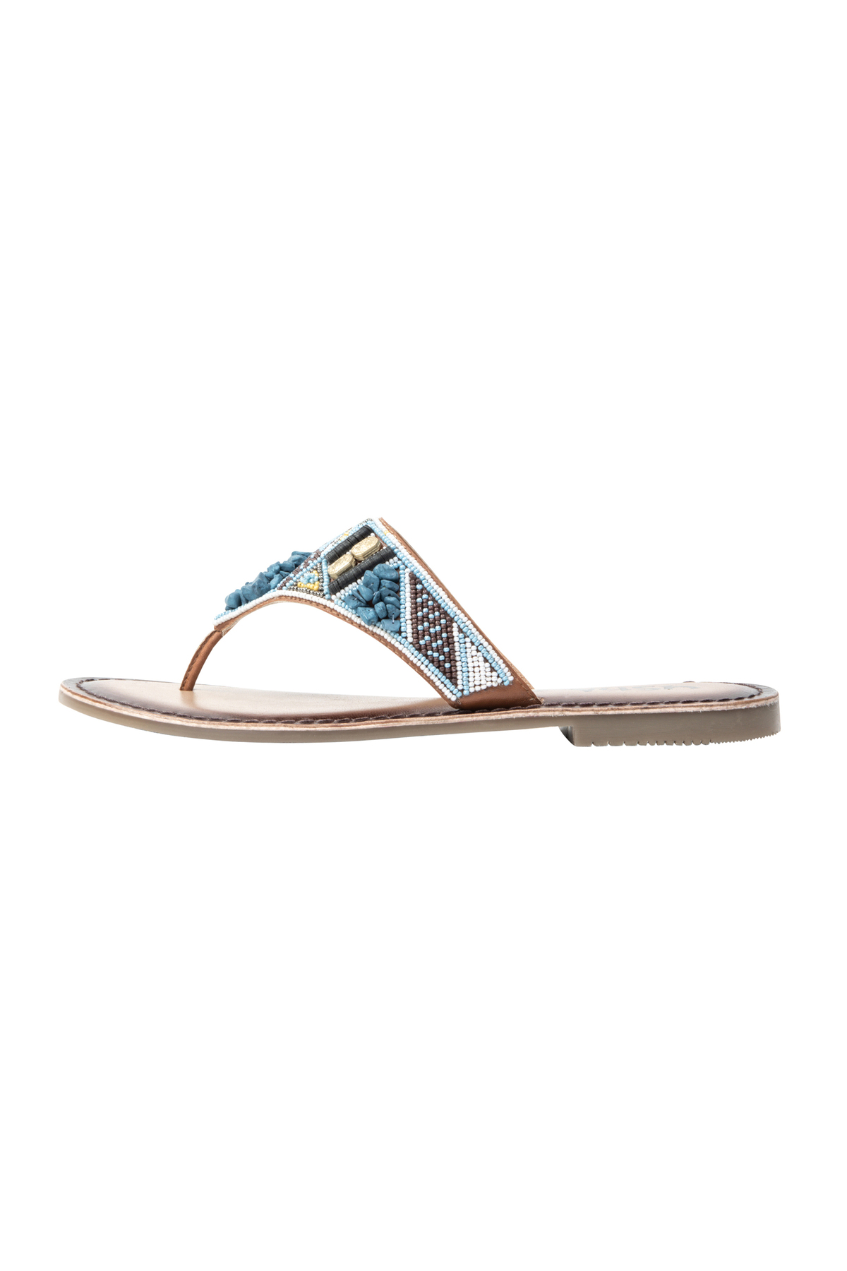Pearl embroidery sandals