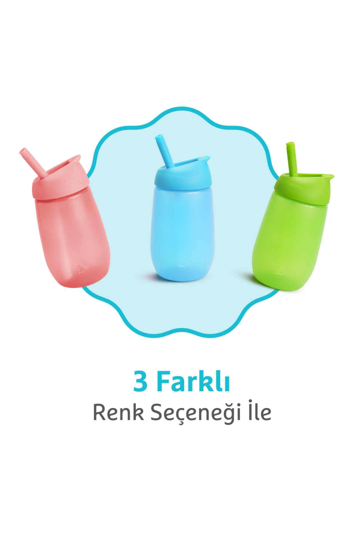 Munchkin Simple Clean Yıkanabilir Pipetli Alıştırma Bardağı | 296 ml | 12 Ay+ | Mavi | BPA İçermez fotoğrafı 5 (önizleme)