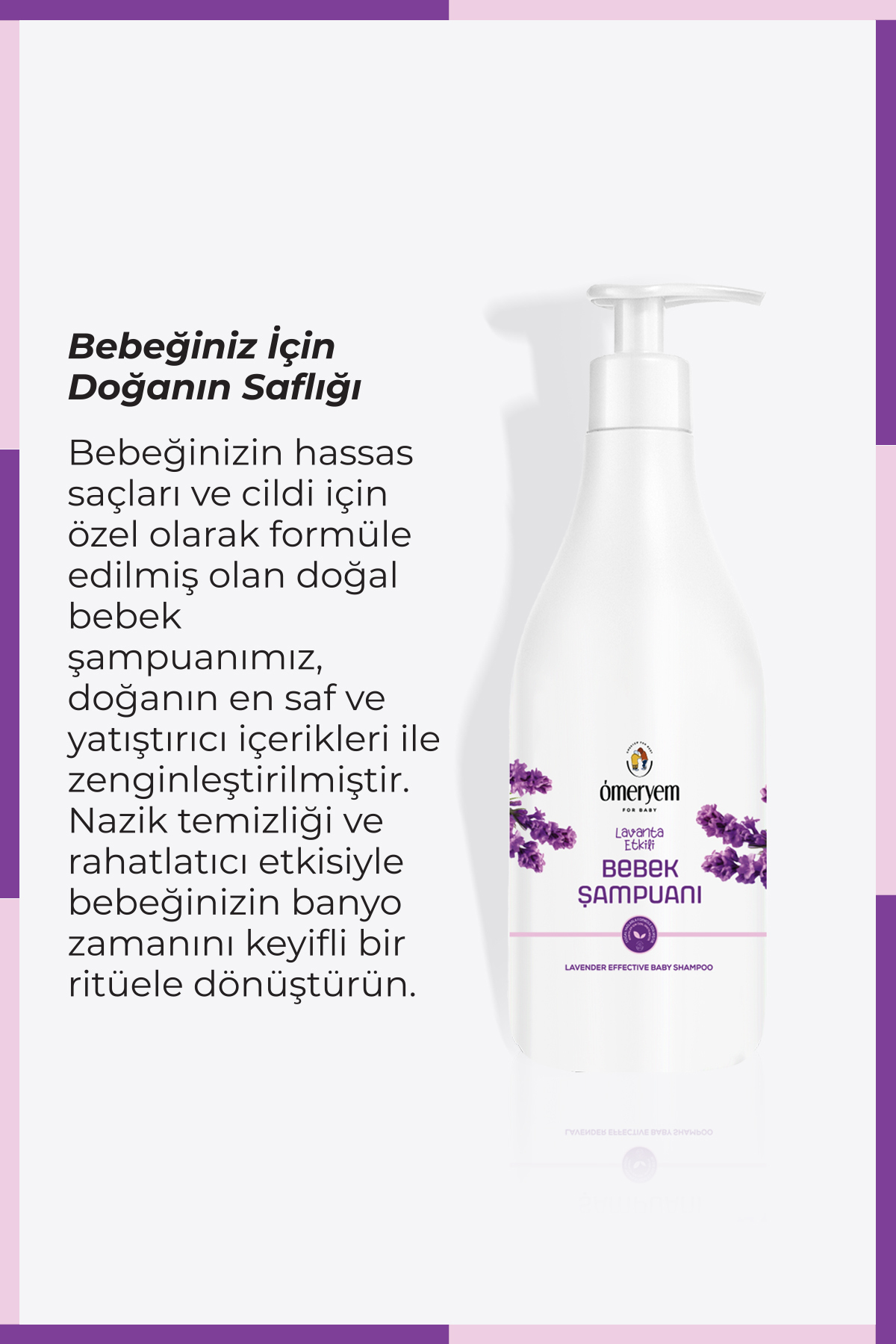 OMERYEM Üçlü Set - Şampuan 330ml - Pişik Kremi 75ml - Bebek Losyonu 75ml fotoğrafı 3 (önizleme)