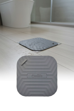 omilife Gri Kare Kötü Koku Önleyici Gider Kapağı – Silikon Banyo Mutfak Balko...