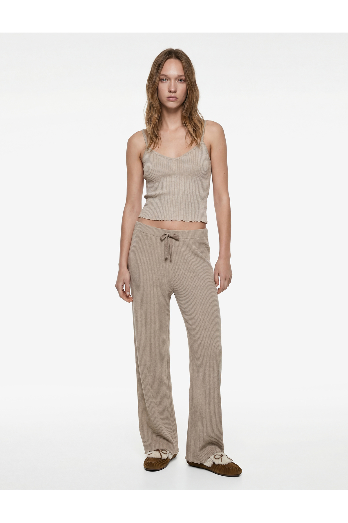 Koton Beli Bağlamalı Rahat Kesim Pijama Altı