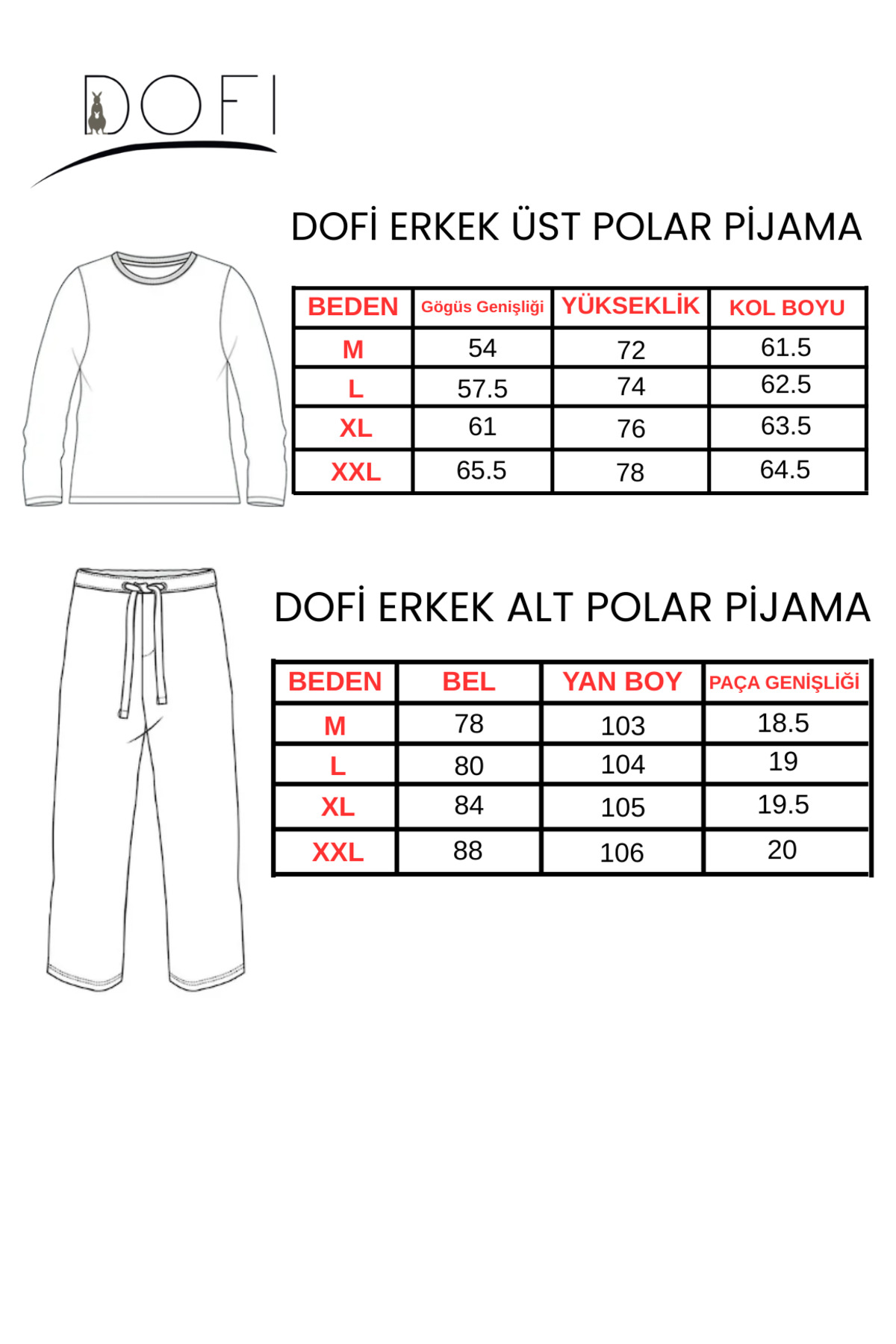DOFİ Erkek Ekoseli Polar Pijama Takımı Rahat Kesim görsel 6