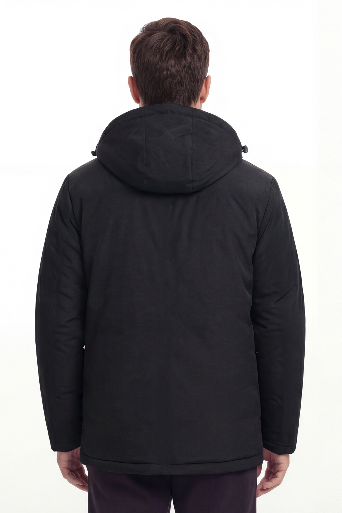 D1fference  Erkek Kışlık Parka Sıcak Tutan Dolgu Kalın İç Astarlı Su İtici Rüzgar Geçirmez Kapüşonlu Parka Mont - Görsel 6