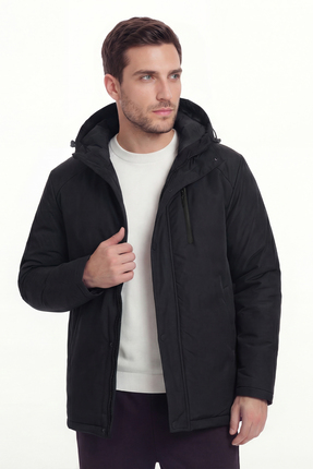 D1fference Erkek Kışlık Parka Sıcak Tutan Dolgu Kalın İç Astarlı Su İtici Rüz...