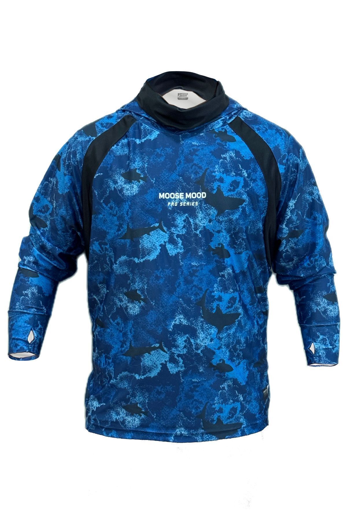 Moose Mood Pro Series Kapüşonlu, Uzun Kollu Balıkçı Yelkenci UV Korumalı Tişört görsel 3