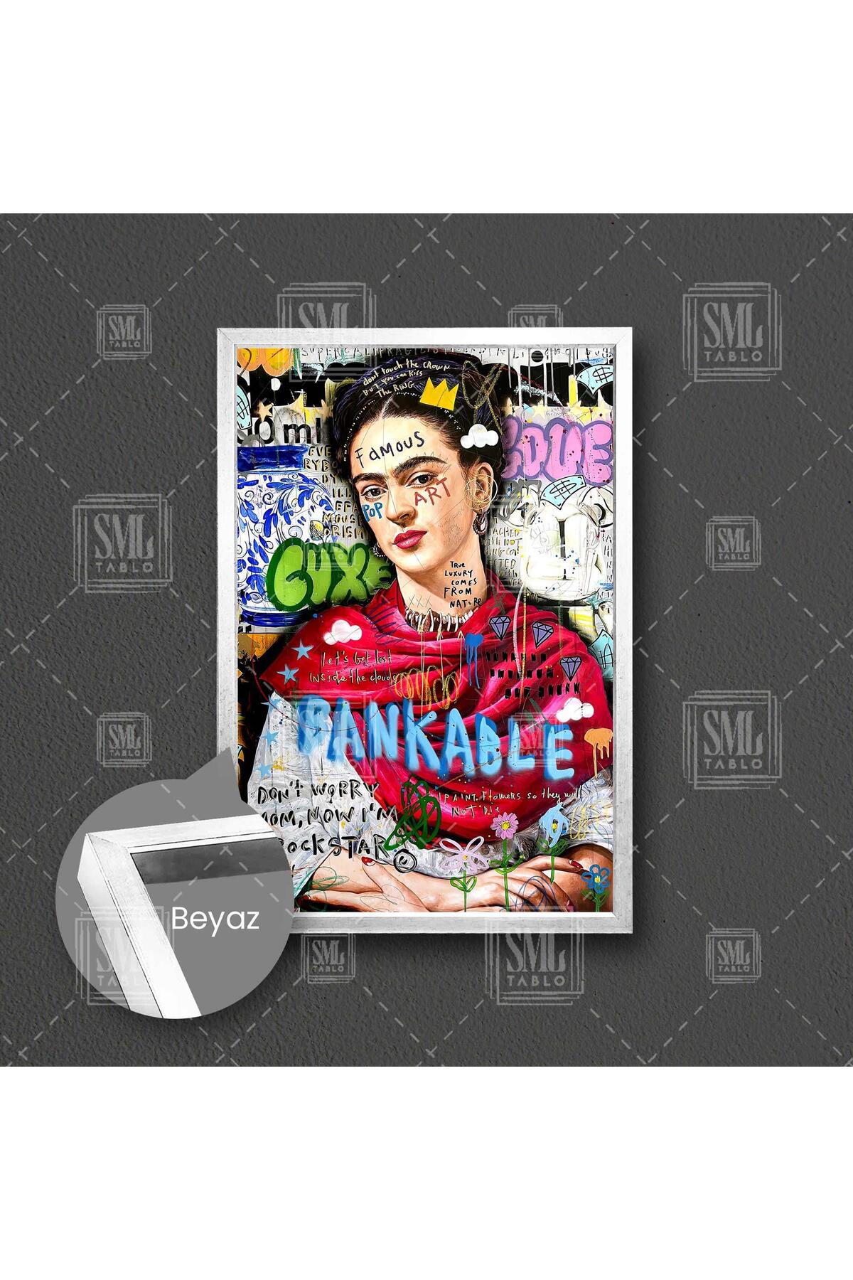 Graffiti Street Art Street Art Vertical Canvas Painting with Famous Painter Frames