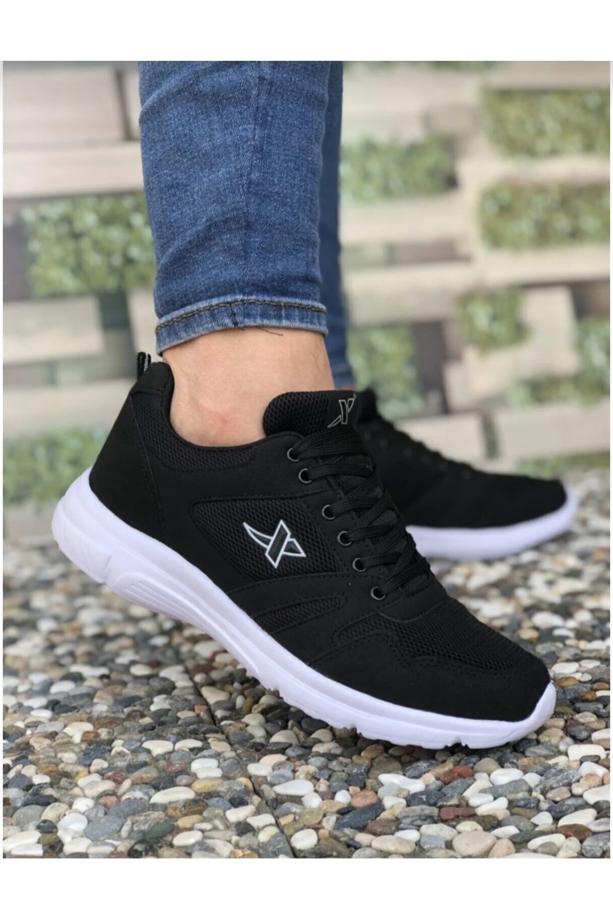 XStep Yeni Sezon X Step Siyah Beyaz Spor Ayakkabı
