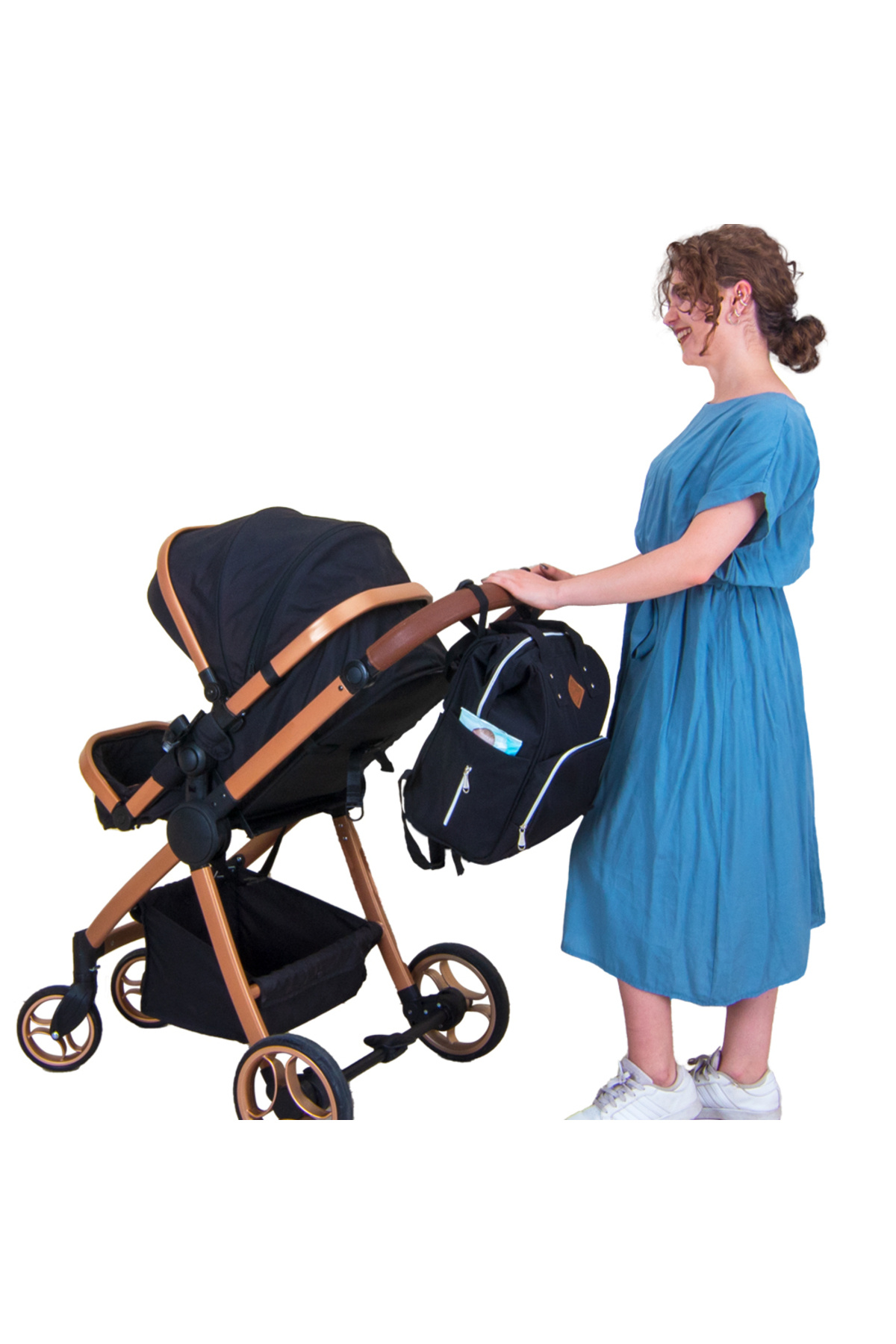 Köşe Mağaza Anne Bebek Bakım Sırt Çantası Biberon Termoslu Sıvı Geçirmez fotoğrafı 7 (önizleme)