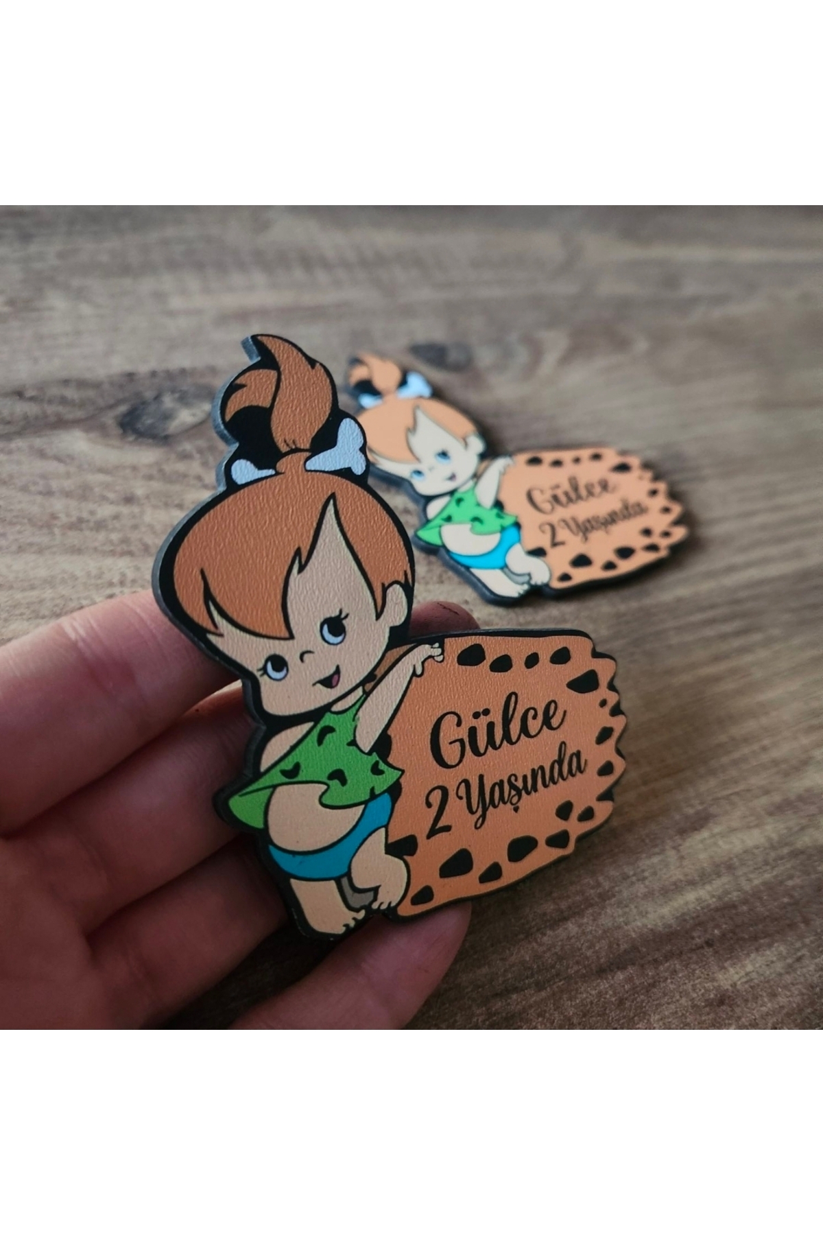 fırsatlar diyarı Hoşgeldin Bebek Doğum Günü 1 Yaş - 2 Yaş Hediyelik Hatıra Magnet - Çakıl Bebek - 25 ADET fotoğrafı 3 (önizleme)