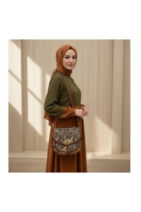 MODA Mozaik Desen Otantik Kadın Omuz Çantası