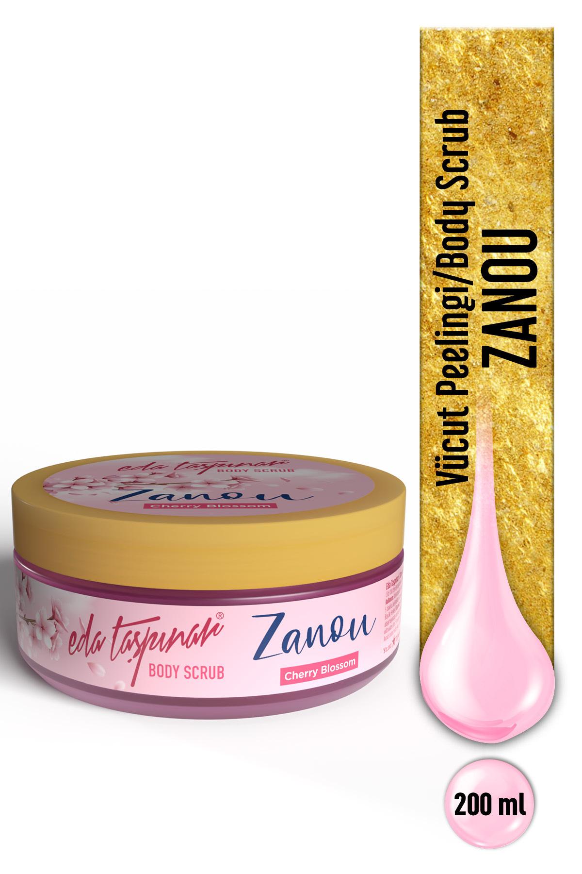 Eda Taşpınar Zanou Cherry Blossom Vücut Peelingi – Çiçeksi Koku & Yumuşak Cilt 300 gr — TYCETPRO9N172586708564037