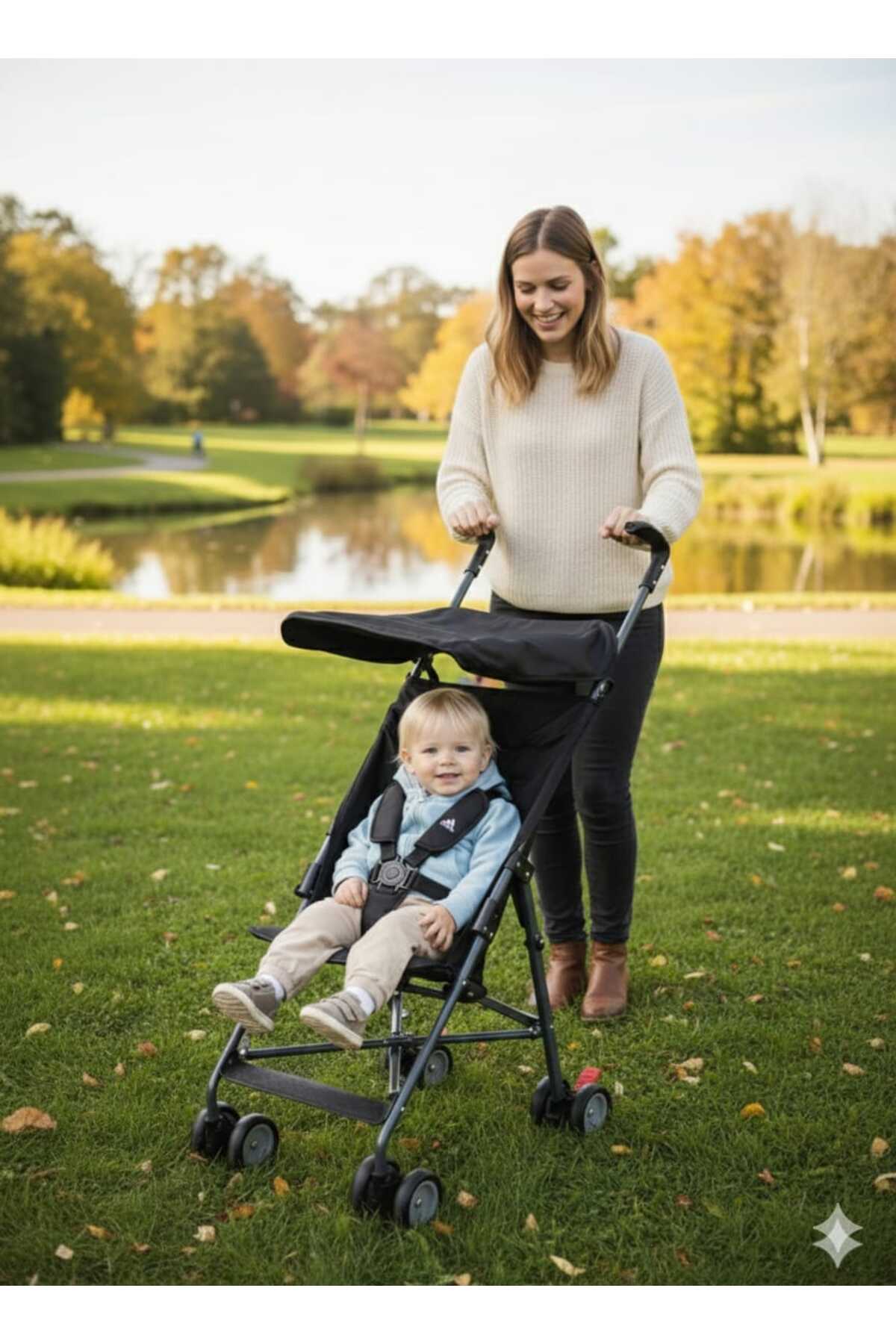 ALDEBA Girist Katlanabilir Pratik Baston Bebek Arabası fotoğrafı 2 (önizleme)