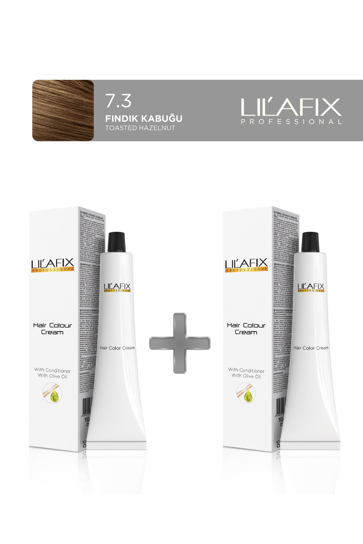 Lilafix 2'li Tüp Saç Boyası 60 ml 7.3 Fındık Kabuğu — سفید 152.02L.022