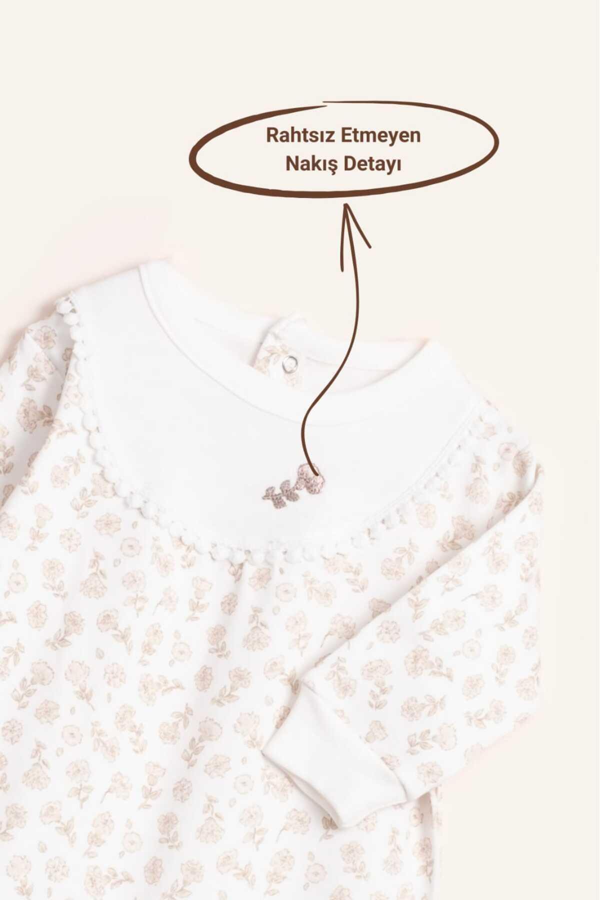 Vauva Kız Erkek Bebek Çocuk Tulum Uzun Kollu Çıtçıtlı Unisex fotoğrafı 2 (önizleme)