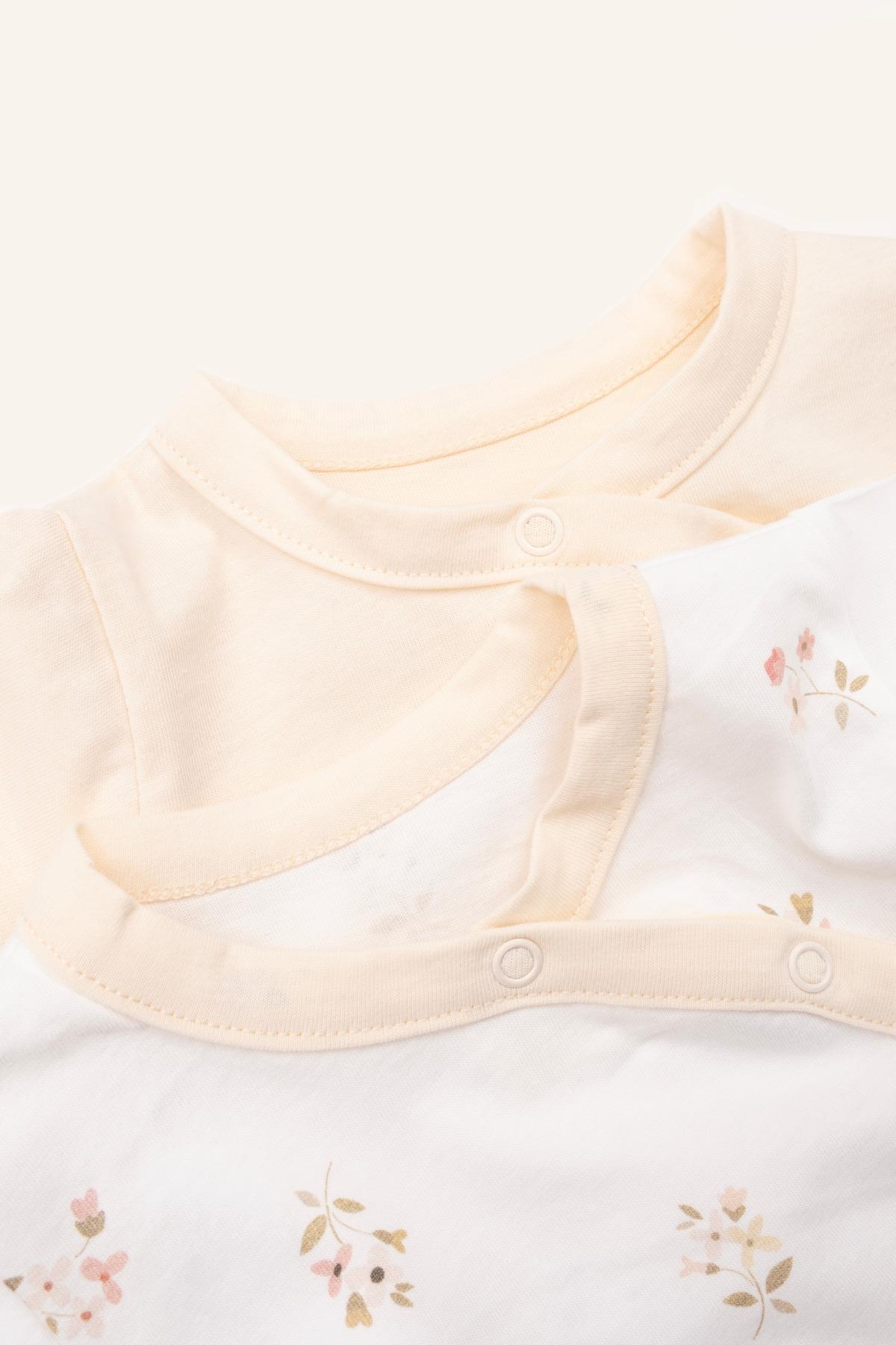 Vauva 2’li Çıtçıtlı Tulum Baskılı Nakışlı Bebek Çocuk Yazlık Tulum fotoğrafı 4 (önizleme)