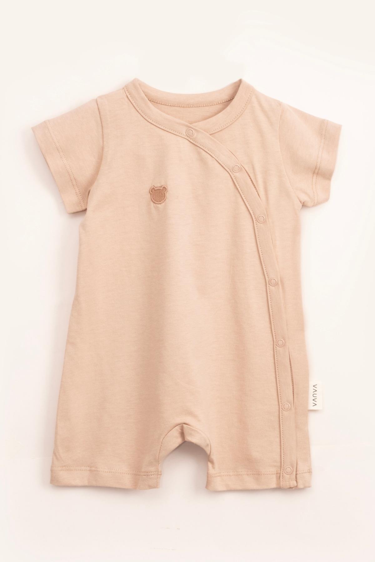 Vauva 2’li Çıtçıtlı Tulum Baskılı Nakışlı Bebek Çocuk Yazlık Tulum fotoğrafı 2 (önizleme)