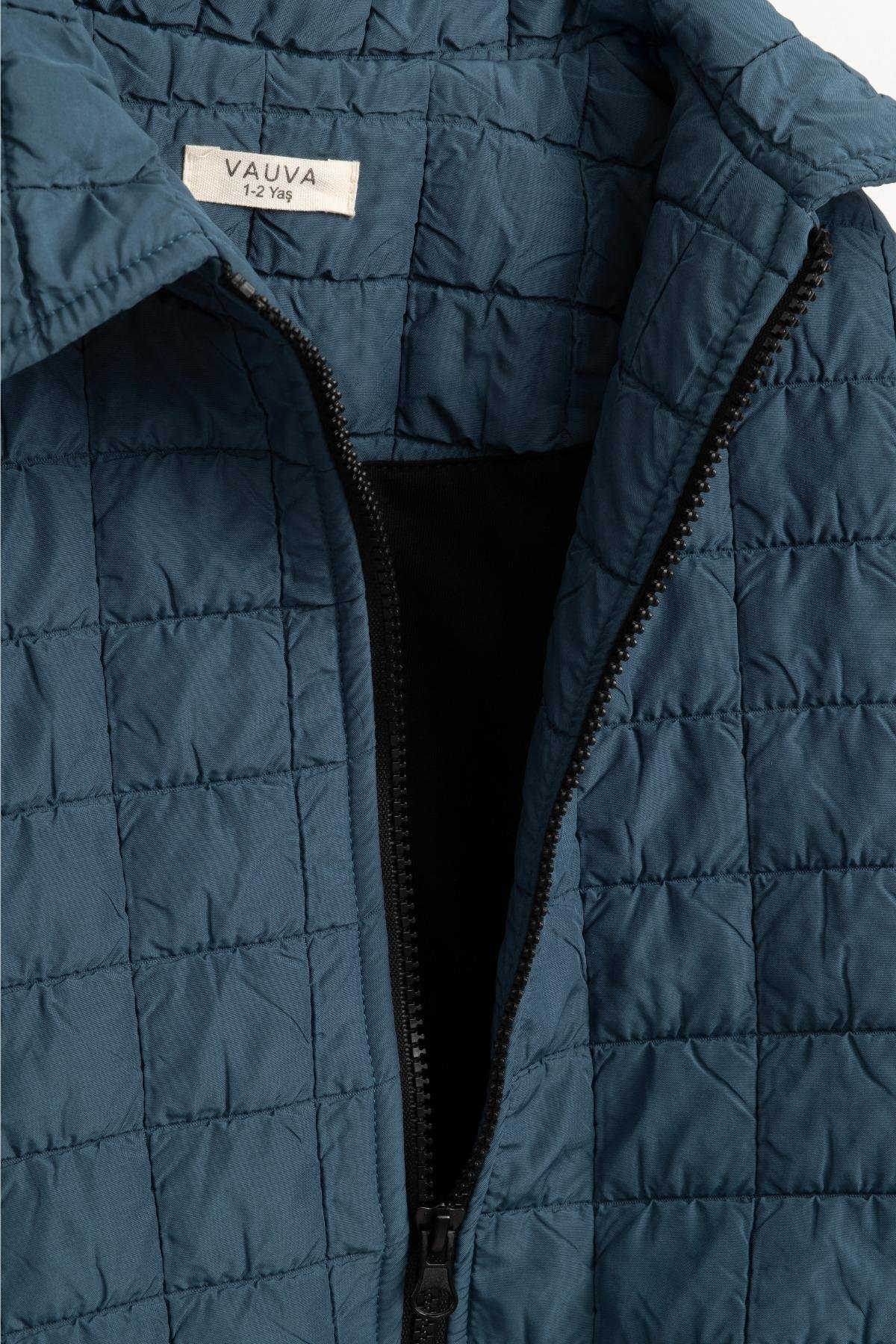 Vauva Çocuk Kışlık Mont Yumuşak Astar, Rüzgar Geçirmez, Rahat Kalıp fotoğrafı 4 (önizleme)