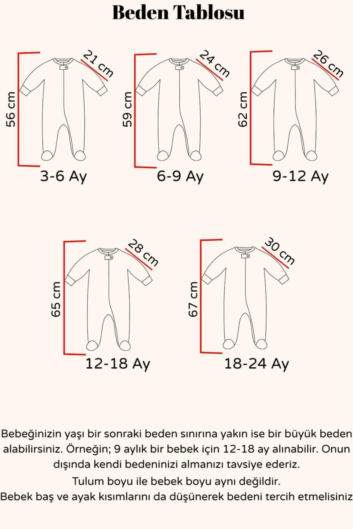 Vauva Kız Erkek Bebek Çocuk Tulum Uzun Kollu Çıtçıtlı Unisex fotoğrafı 6 (önizleme)