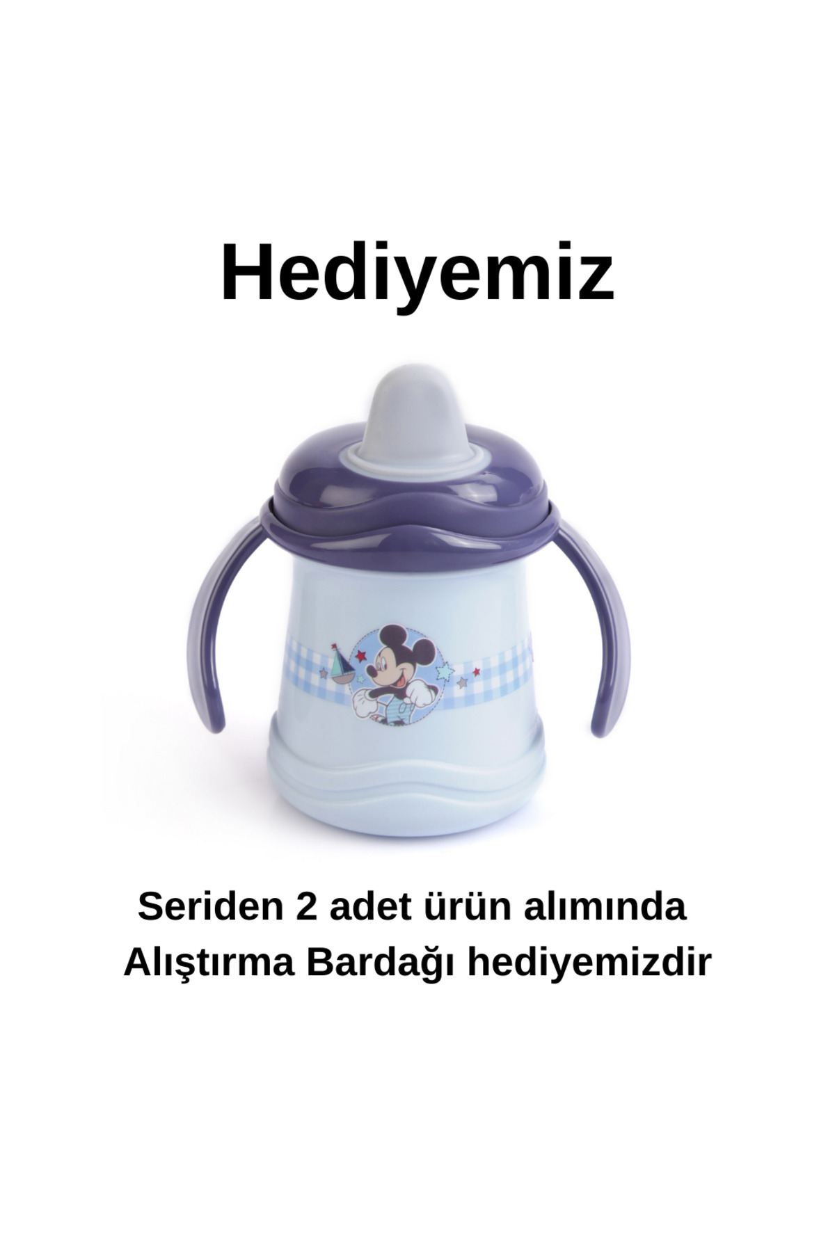 kbobaby Disney Bebek Mickey 3 Işlev 1 Arada Abc Kase Diş Kaşıyıcı Boncuklu fotoğrafı 3 (önizleme)