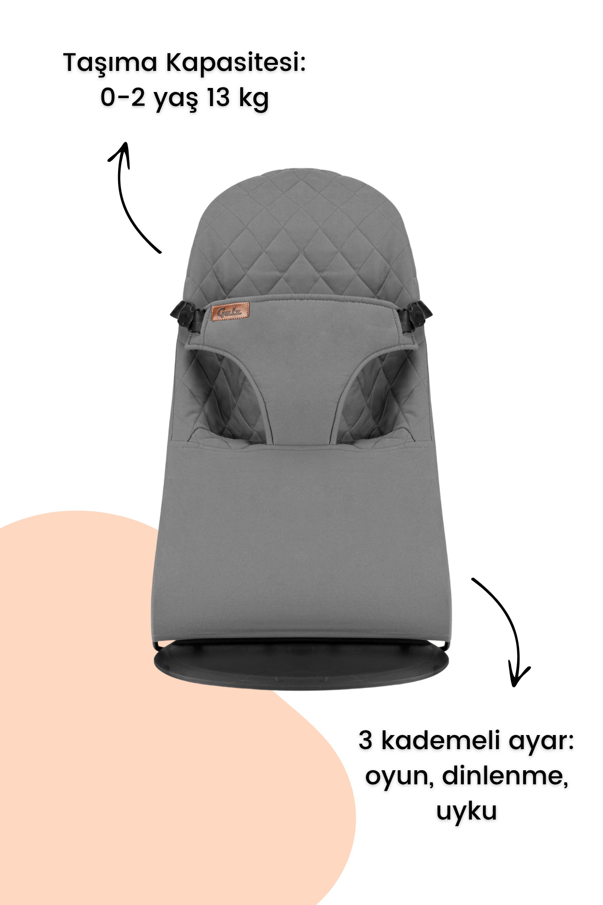 Gulz Sleeper Kademeli Sallanır Ana Kucağı fotoğrafı 6 (önizleme)