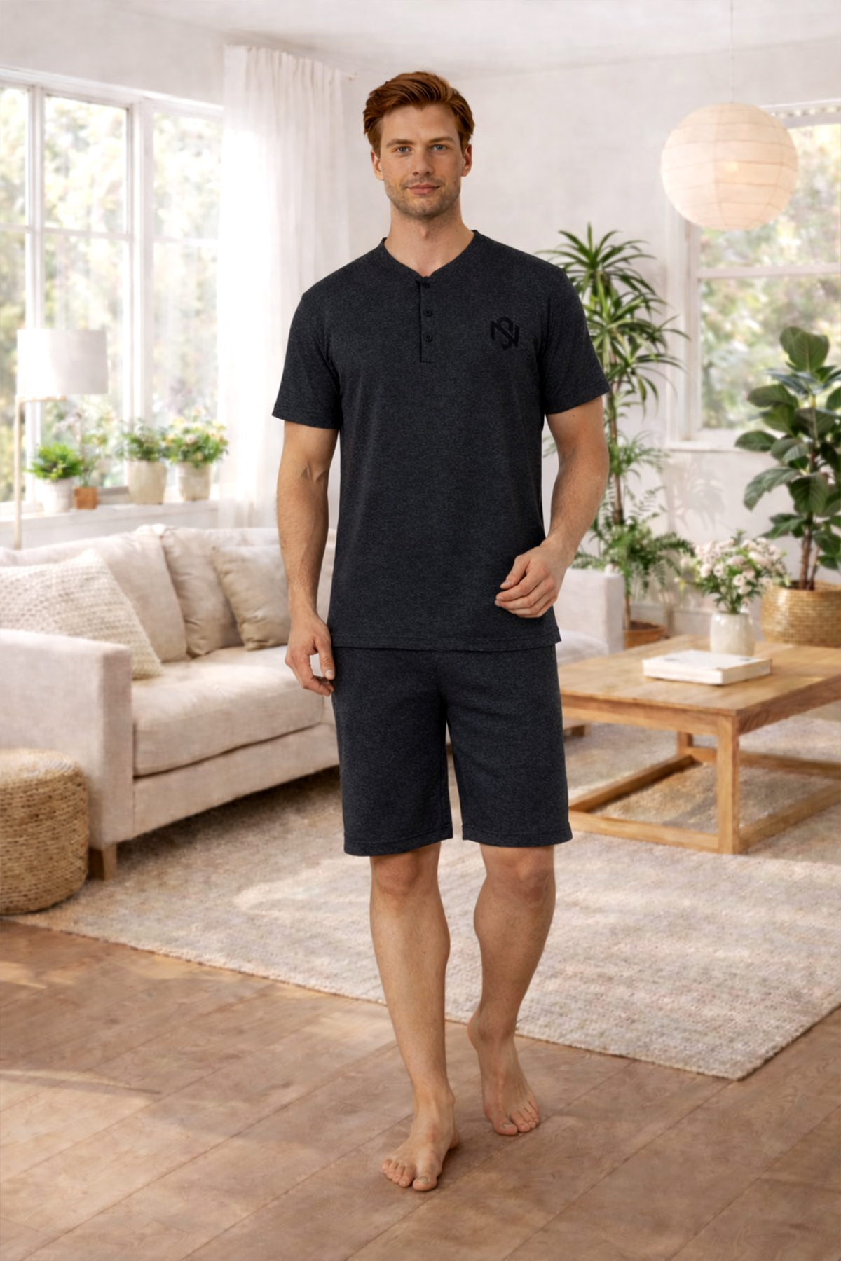 Nisanca  3 Parça Erkek Pamuk Pijama Takımı- Babalar Günü Hediyesi - Görsel 6