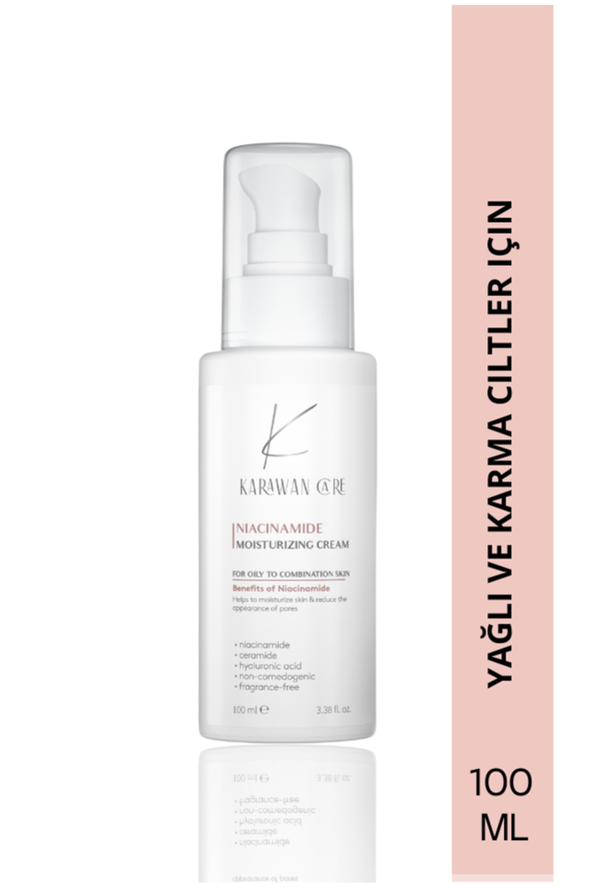 Karawan care Niacinamide Leke Karşıtı ve Gözenek Sıkılaştırıcı Nemlendirici Krem 100ml