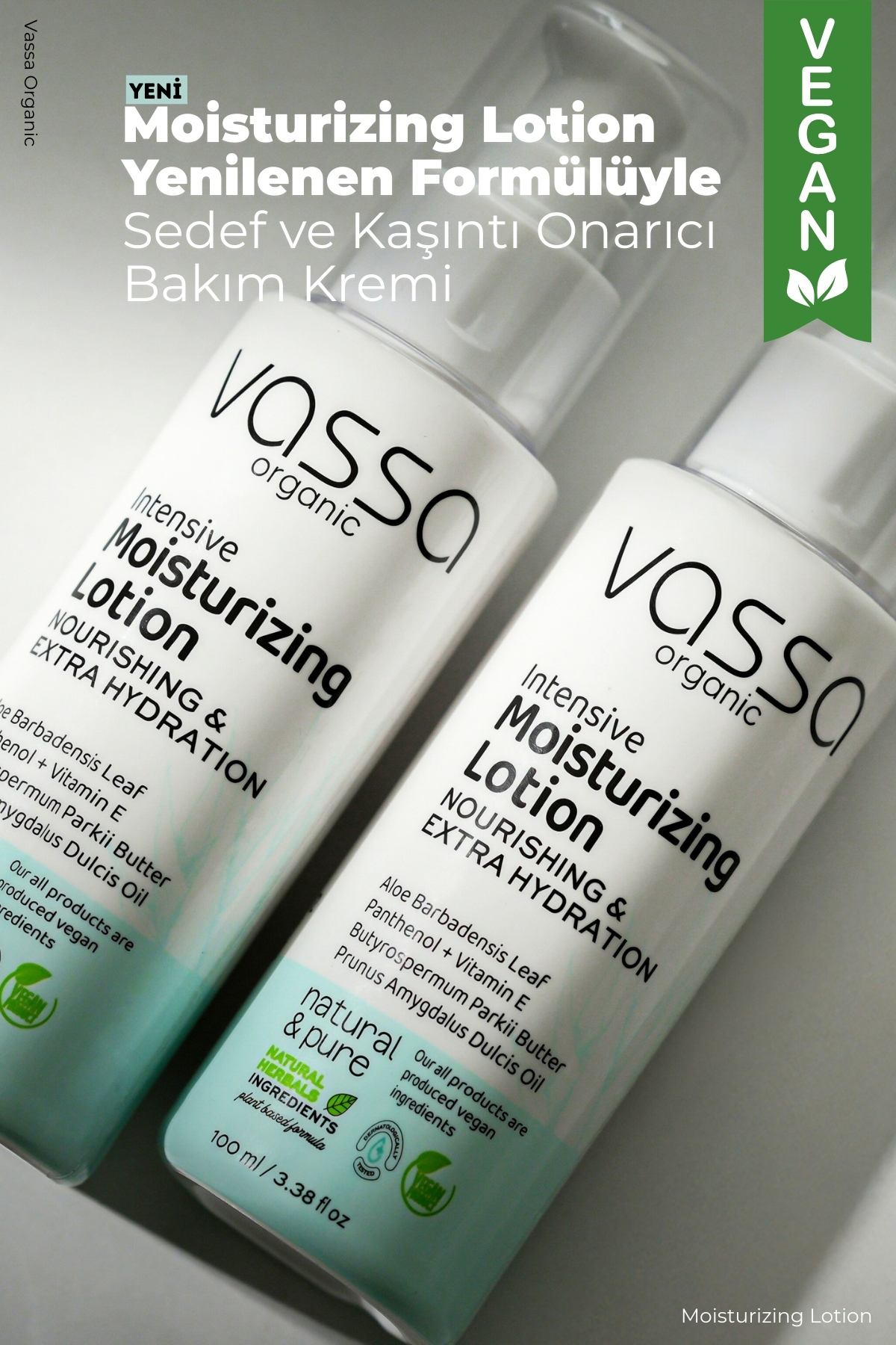 Kaşıntı Karşıtı, Pul Pul Dökülme Azaltıcı, Cilt Bakım Kremi - Yoğun Vücut Nemlendiricisi 100 ml — VASSA0021VBK — تصویر 2 از 7