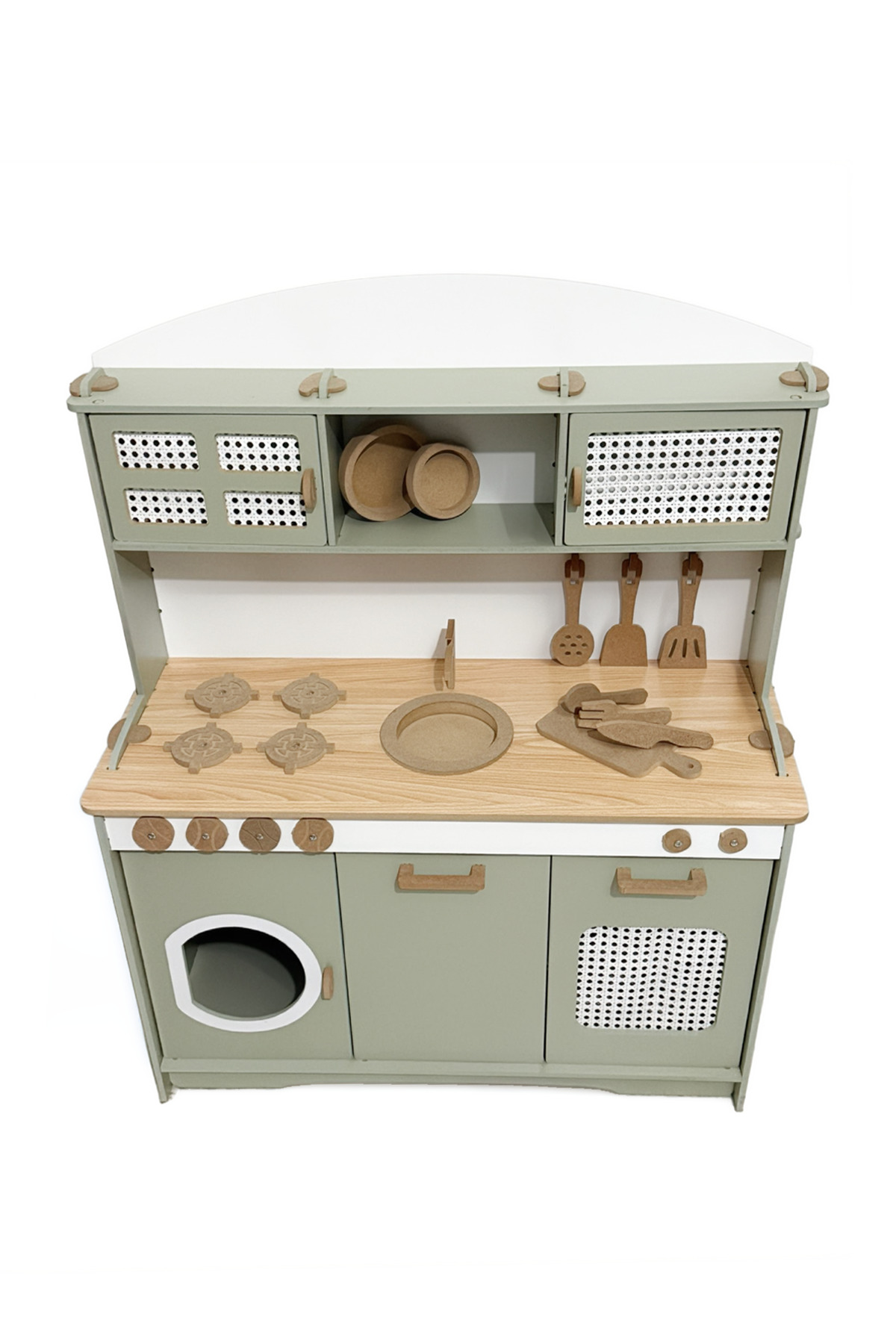 HOBBY HOUSE Büyük Boyalı Mutfak 9 Parça Servis Seti & 1 Led Hediyeli fotoğrafı 4 (önizleme)