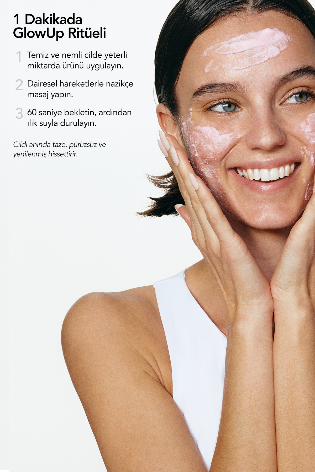 Raspberry GlowUp Instant LushGlow Vegan Exfoliator - Cildi Derinlemesine Arındıran & Işıltı Kazandır — AG728 — تصویر 7 از 9