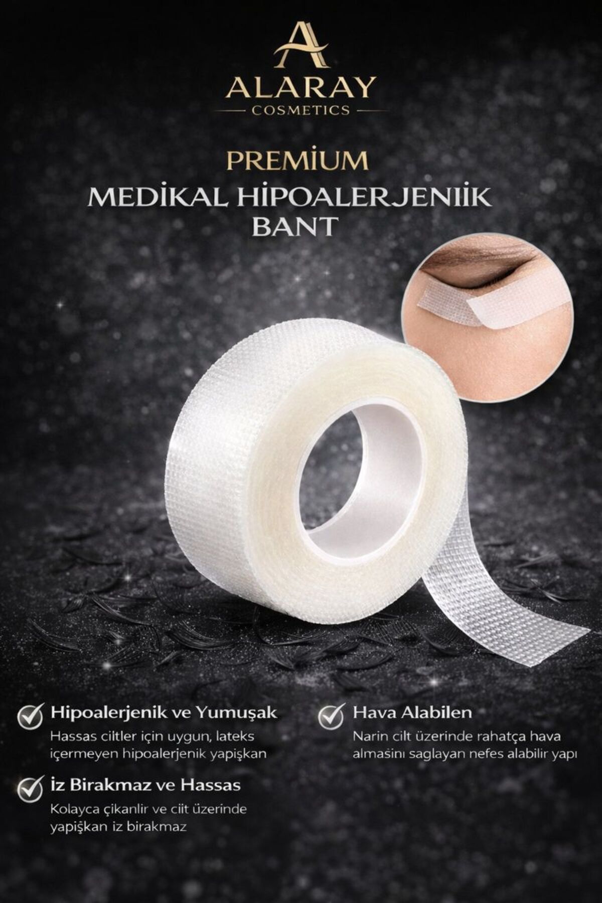 Ipek Kirpik Medikal Kirpik Bandı Şeffaf 9mt — mdklbnt099