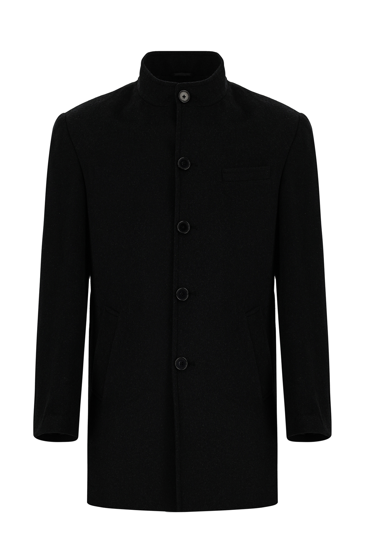 Kiğılı  Yünlü Klasik Kaban - Görsel 6