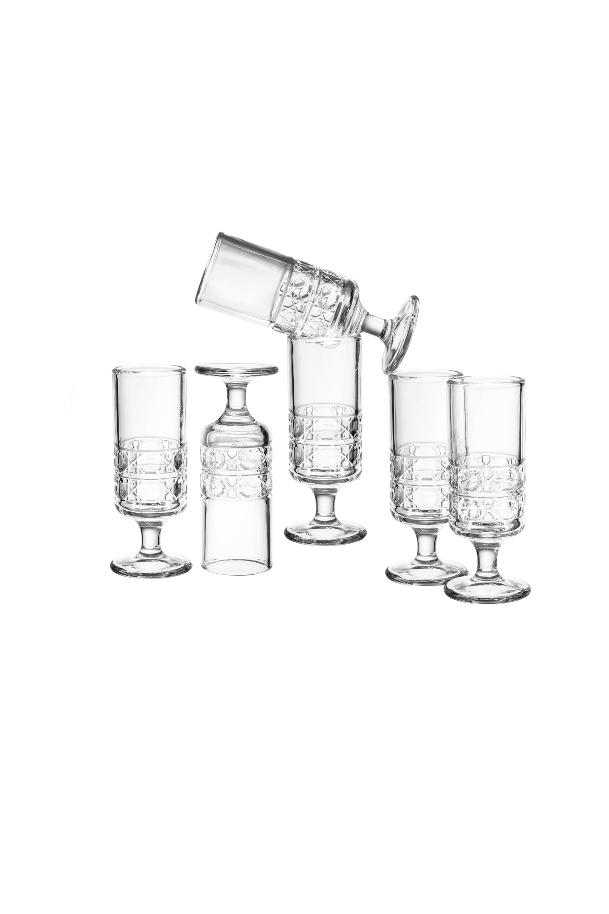 كاسات عصير ترحيبي ميني زجاج 95 مل 6 قطعة Drink is...