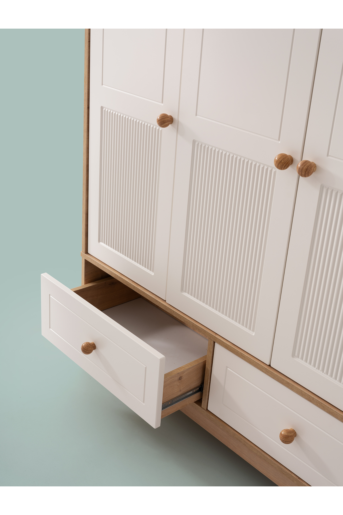 Cozibo Marin 3 Kapılı Dolap, Bebek ve Genç Odası Dolap fotoğrafı 3 (önizleme)