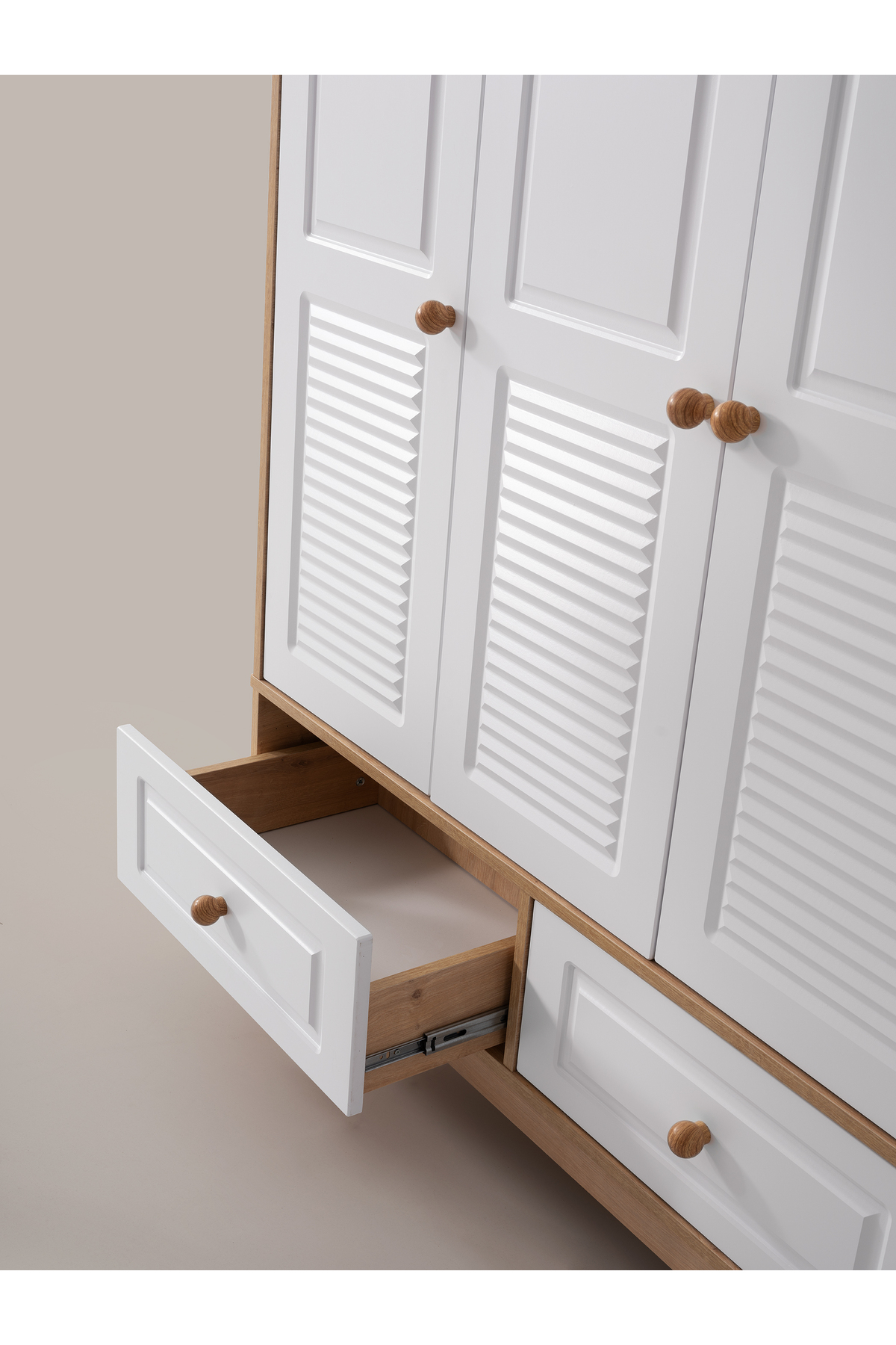 Cozibo Milano 3 Kapılı Dolap, Bebek ve Genç Odası Dolap fotoğrafı 3 (önizleme)