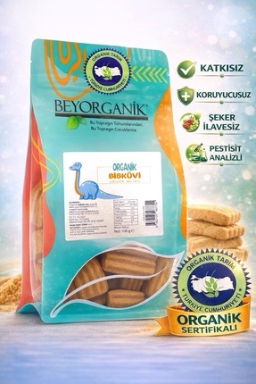 BEYORGANİK Organik Bisküvi 100gr (PESTİSİT ANALİZLİ)