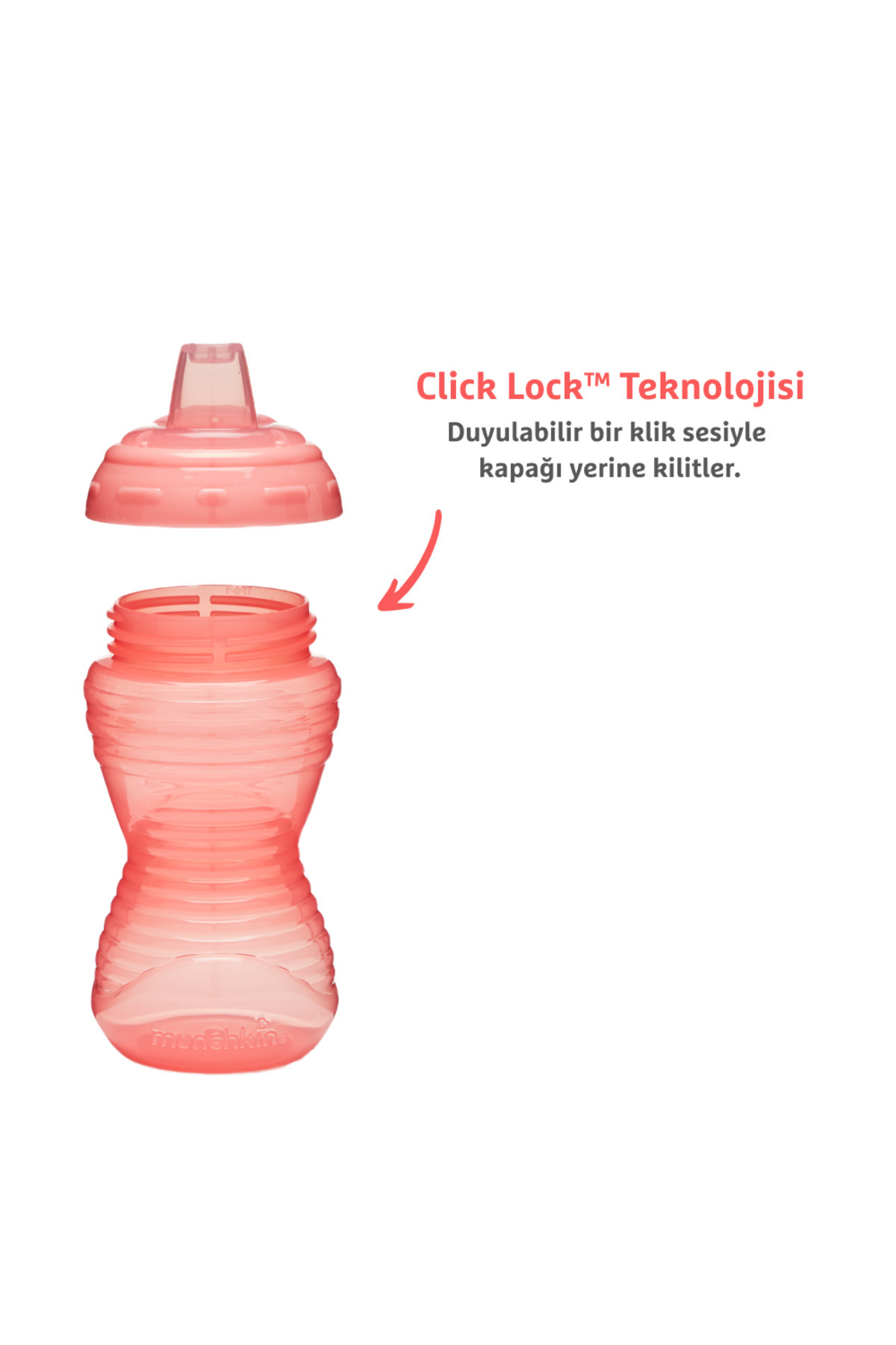 Munchkin Might Alıştırma Bardağı, 296ml,9ay+ 1 Adet,PEMBE fotoğrafı 3 (önizleme)