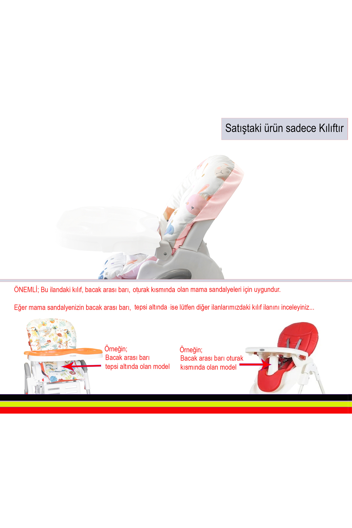 Holmer Leke Tutmaz Organik Mama Sandalyesi Minderi & Kılıfı Max-M Pembe fotoğrafı 5 (önizleme)